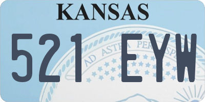 KS license plate 521EYW