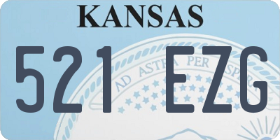 KS license plate 521EZG