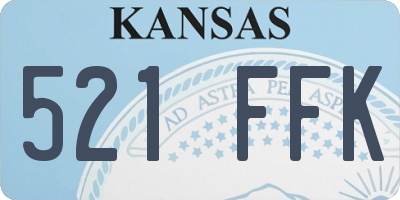 KS license plate 521FFK