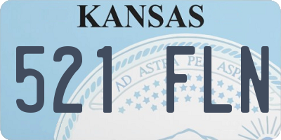 KS license plate 521FLN