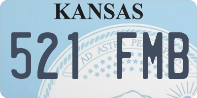 KS license plate 521FMB