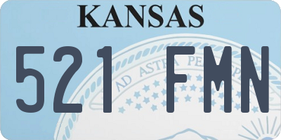 KS license plate 521FMN