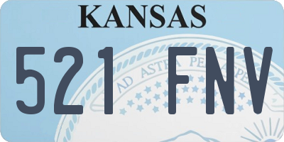 KS license plate 521FNV