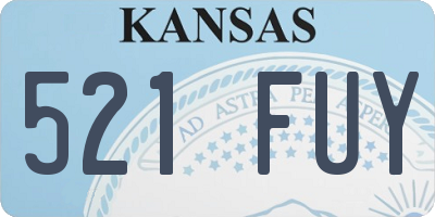 KS license plate 521FUY