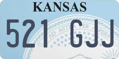 KS license plate 521GJJ