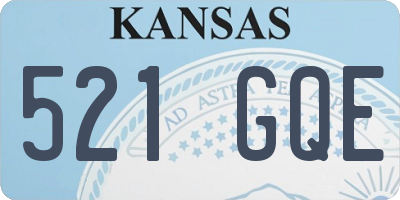 KS license plate 521GQE