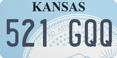 KS license plate 521GQQ