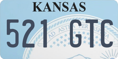 KS license plate 521GTC