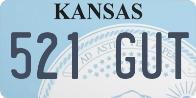 KS license plate 521GUT