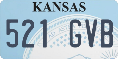 KS license plate 521GVB