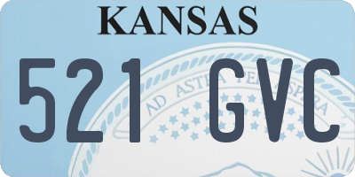 KS license plate 521GVC