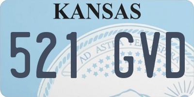 KS license plate 521GVD