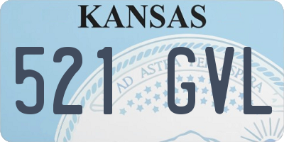 KS license plate 521GVL
