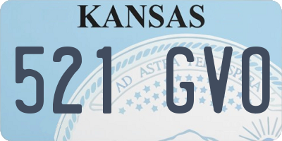 KS license plate 521GVO