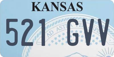 KS license plate 521GVV