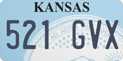 KS license plate 521GVX