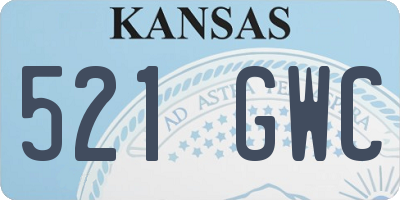 KS license plate 521GWC