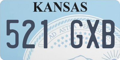 KS license plate 521GXB