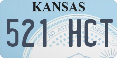 KS license plate 521HCT