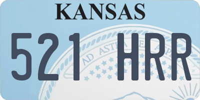 KS license plate 521HRR
