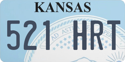 KS license plate 521HRT