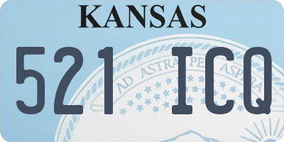 KS license plate 521ICQ