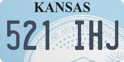 KS license plate 521IHJ