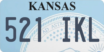 KS license plate 521IKL