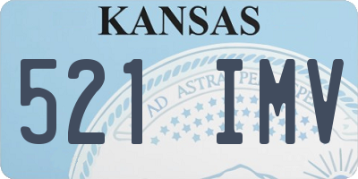 KS license plate 521IMV