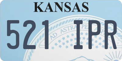 KS license plate 521IPR