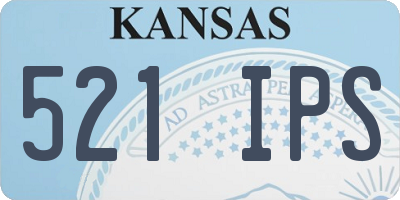 KS license plate 521IPS