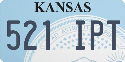 KS license plate 521IPT