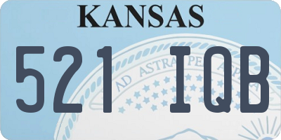 KS license plate 521IQB