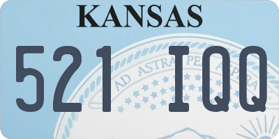 KS license plate 521IQQ