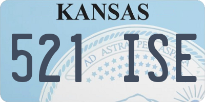KS license plate 521ISE
