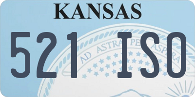 KS license plate 521ISO