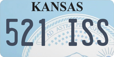 KS license plate 521ISS