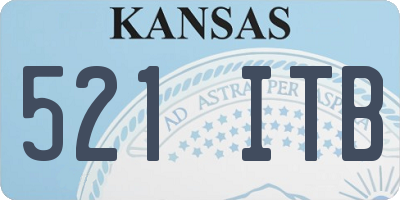 KS license plate 521ITB