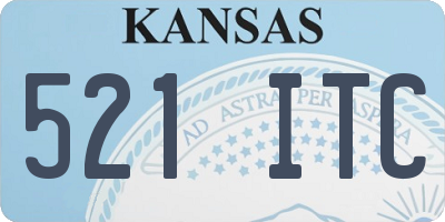 KS license plate 521ITC