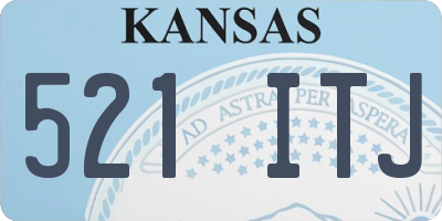KS license plate 521ITJ