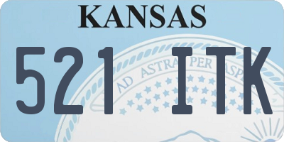 KS license plate 521ITK