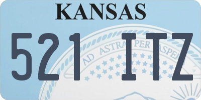 KS license plate 521ITZ