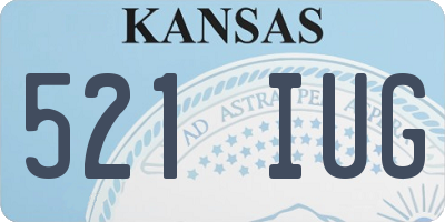 KS license plate 521IUG