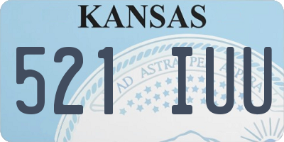 KS license plate 521IUU