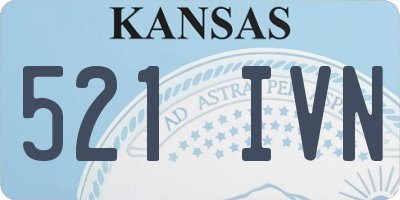 KS license plate 521IVN