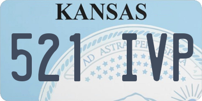 KS license plate 521IVP