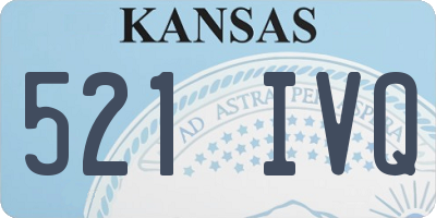 KS license plate 521IVQ
