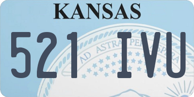 KS license plate 521IVU