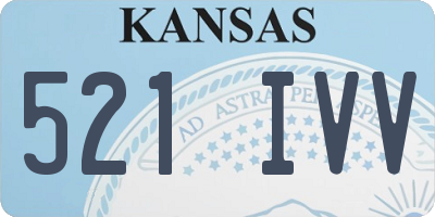 KS license plate 521IVV