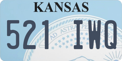 KS license plate 521IWQ